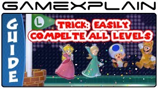 Super Mario 3D World Trick Easily Beat All Levels as All 5 Characters  Guide amp Walkthrough Wii U [upl. by Rosol]