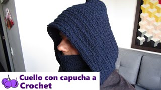 🧣CUELLO con CAPUCHA para HOMBRE a CROCHET Tutorial GRATIS paso a paso DETALLADO Fácil y rápido [upl. by Duong]