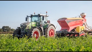 🌱 Semis de blé dans un sol vivant  FENDT 942 x VIRKAR OCEAN😍 [upl. by Ellahcim]