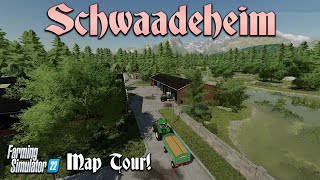 LAST MOD MAP OF THE YEAR “SCHWAADEHEIM” FS22 MAP TOUR  Farming Simulator 22 Review PS5 [upl. by Iglesias]