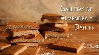 Galletas de almendra y dátiles sin gluten sin azucar sin edulcorantes [upl. by Atinev]