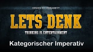 Immanuel Kant  Kategorischer Imperativ einfach erklärt Ethik  Lets Explain 1 [upl. by Eednyl]