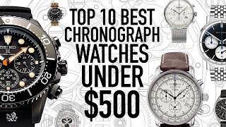 Top 10 Best Value Chronograph Watches Under 500  Seiko Citizen Bulova Dan Henry UNDONE amp More [upl. by Nassir685]