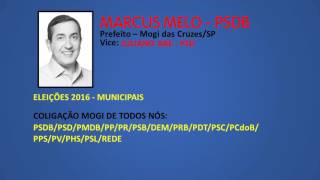 Eleições 2016  Jingle Marcus Melo PSDB  Prefeito Mogi das Cruzes [upl. by Mylor]