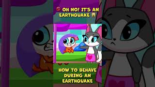 🚫LEARN HOW TO BEHAVE DURING AN EARTHQUAKE🙀 EARTHQUAKE SAFETY RULES ⚠ PURR PURR [upl. by Reimer]