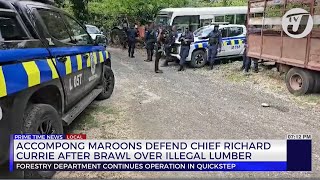 Accompong Maroons Defends Chief Richard Currie After Brawl Over Illegal Lumber  TVJ News [upl. by Keely457]