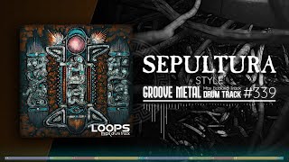 Groove Metal Drum Track  Sepultura Style  155 bpm [upl. by Immak]