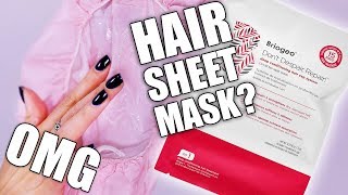 HAIR SHEET MASK  OMG [upl. by Eenahc648]