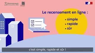 Répondre en ligne au recensement de la population [upl. by Orofselet]