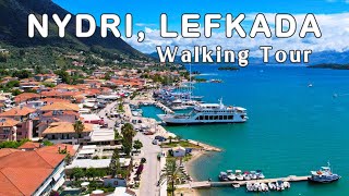 Nydri Lefkada 2024  Lefkada Greece Walking Tour 4k drone footage [upl. by Allis]