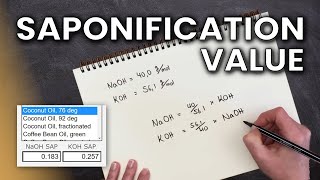 SAPONIFICATION VALUE  All you need to know  Soap Chemistry [upl. by Huxham]