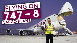 Flying on Qatar Airways B7478 Cargo Plane [upl. by Fritzsche]