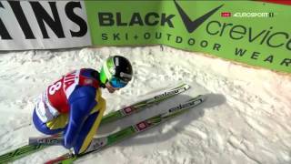 Domen Prevc TitiseeNeustadt 2016 148m  HR Eurosport English [upl. by Aelanej]