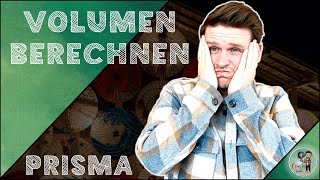 VOLUMEN von einem PRISMA berechnen  MATHE schnell erklärt [upl. by Aicyle]