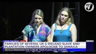 Family of Several UK amp Ireland Slave and Plantation Owners Apologise to Jamaica  TVJ News [upl. by Adlemy]