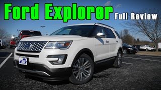 2017 Ford Explorer Full Review  Platinum Sport Limited amp XLT [upl. by Honan485]