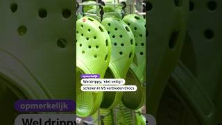 Wel drippy ‘niet veilig’ scholen in VS verbieden Crocs [upl. by Enimisaj831]