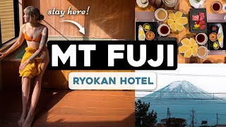 MT FUJI Traditional Japanese Ryokan 🇯🇵 with PRIVATE ONSEN [upl. by Epner2]