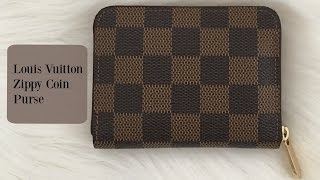 Louis Vuitton Damier Ebene Zippy Coin Purse [upl. by Atenek]