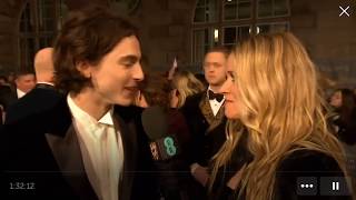 Timothée Chalamet interview at British Academy Film Awards red carpet [upl. by Aiset]