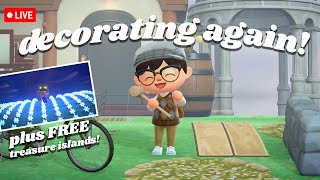 5 FREE treasure islands amp cozy towncore decorating in animal crossing new horizons [upl. by Terrag412]