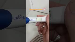 Fazendo teste de Gravidez 🤰 ♥️🙏🏻 gravida gravidez gestante maedeprimeiraviagem claerblue [upl. by Gerrard]