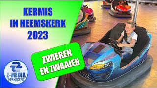 Kermis in Heemskerk 2023 Zwieren en zwaaien op het kermisterrein 4k [upl. by Heinrick]