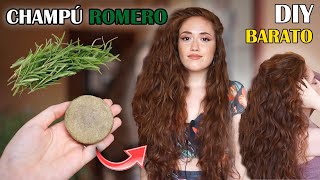 CHAMPÚ de ROMERO BARATO y CASERO 🌱 CRECIMIENTO del CABELLO  COSMÉTICA NATURAL VEGANA DIY [upl. by Tidwell761]