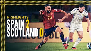 Spain 20 Scotland  Scotland Suffer First Defeat in Seville  EURO 2024 Qualifier Highlights [upl. by Alva418]