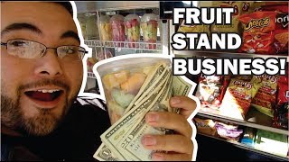 How Much A FRUIT STAND Make In ONE DAY [upl. by Wilkins593]