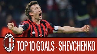 Andriy Shevchenkos top 10 goals for AC Milan [upl. by Ji]