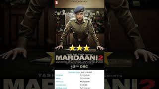 Mardaani 2 2019 hindi movie boxoffice analyzingshorts shortsfeed viral [upl. by Cohla440]