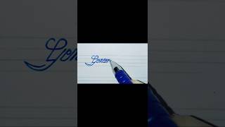 Geneen write ✍️ in beautiful cursive style calligraphy handwriting [upl. by Binnings184]