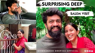 SURPRISE VISIT TO SALEM 😃❤️❤️❤️DID DEEP CRY 🤔 vivekjadoo deepikavivek tintin [upl. by Domenech]