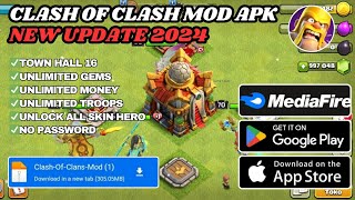 DOWNLOAD COC MOD APK VERSI TERBARU 2024‼️ UNLIMITED GEMS MONEY amp PASUKAN NO PASSWORD [upl. by Remos]