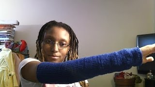 Vlog How I knit in the round on 9quot circular needles arm warmers leg warmers boot toppers [upl. by Glinys541]