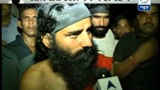 Baba Ramdev freed by police noncommittal on ending fast [upl. by Yraccaz405]