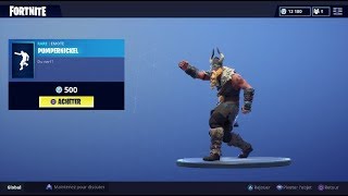 FORTNITE  Boutique du 8 août New Dance quotPUMPERNICKELquot  Skins quotLAPINETTE BAGARREUSEquot [upl. by Jeunesse]