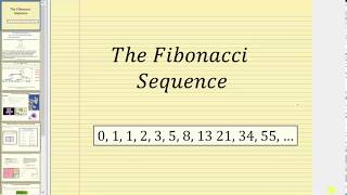 The Fibonacci Sequence [upl. by Oicnerual388]