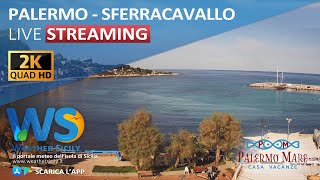 🔴 Palermo live webcam  Panoramica Sferracavallo [upl. by Ahsilahs]