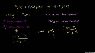 Stokiyometri Örnek Soru 1 Kimya [upl. by Issy]