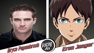 Bryce Papenbrook The Man To Voice Eren Jaeger In AoT English Dub My Thoughts BAN [upl. by Aokek356]