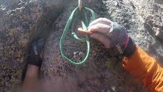 First Person Rock Climbing quotThe Barbquot Pitch 5 510 Spearhead Rocky Mountain National Park [upl. by Cedar]