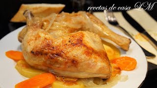 POLLO A LA CERVEZA DELICIOSO Y FÁCIL [upl. by Hcelemile858]