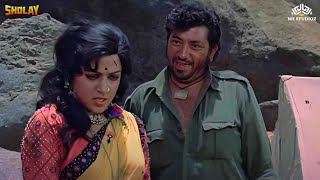 Gabbar Singh Kidnapped Hema Malini And Dharmendra  Sholay Hindi Movie Scene [upl. by Jez638]