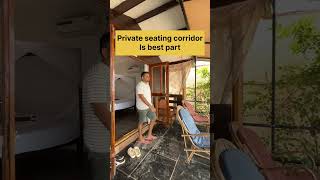 Beachfront Cottage with big private seating in South Goa  Seastar Resort Agonda beach  goabeach [upl. by Aneehs]