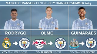 LATEST MANCHESTER CITY TRANSFER NEWS Featuring Rodrygo Dani Olmo Bruno Guimaraes  Man City News [upl. by Eiruam]