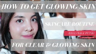 HOW TO GET GLOWING CLEAR amp BRIGHT SKIN for Oily Combination Skin  ElsheSkin Review Eng Sub [upl. by Greerson]