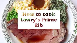 How to cook Lawrys Prime Rib [upl. by Goldberg]