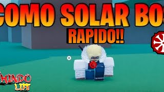 🔥CORRE NOVO MÉTODO DE SOLAR BOSS RAPIDO🔥 SHINDO LIFESHINOBI LIFE 2🔥 [upl. by Suzzy]